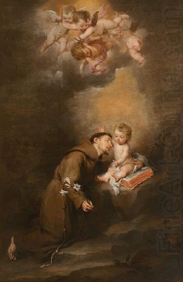 San Antonio de Padua con el Nino, Bartolome Esteban Murillo